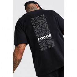 T SHIRT focus NOIR AVEC UN DESIGN MODERN FIT ET STYLE UNIQUE