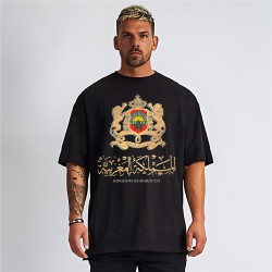 T-shirt Royaume Du Maroc Urbain en Coton Unique et Ultra Confortable - Tailles S à XXL