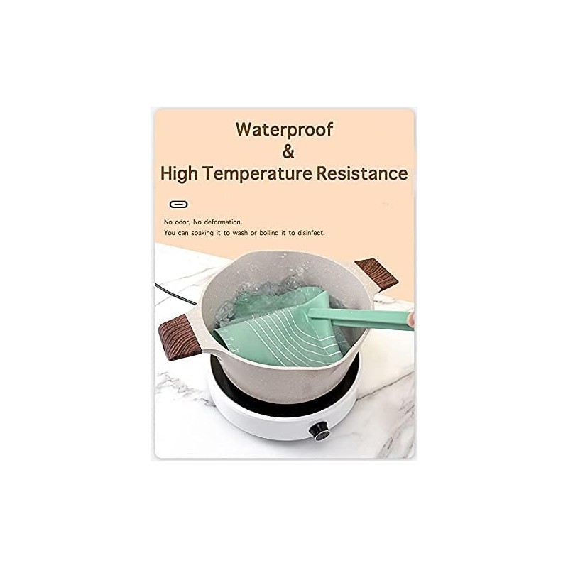 65 * 45cm Large Size Silicone Baking Mat, Non-stick Skidproof Waterproof Measurement, Mint Green