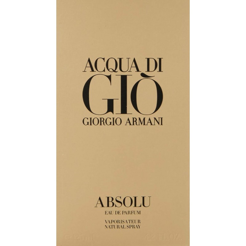 GIORGIO ARMANI Acqua di Giò Absolu Eau de Parfum Spray, Men, 4.2 Fl Oz