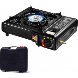 Portable Camping Gas Stove with Carrying Case, 2900W,