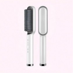 Electric heating brush for straightening hair