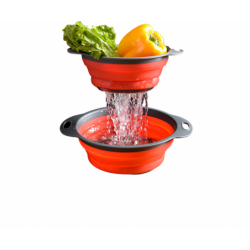 Égouttoir pliable en silicone pour lavage des légumes