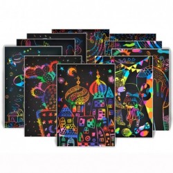 Set of Magic Rainbow Color Scrapbooking Cards for Children