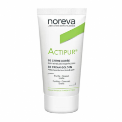 Noreva Actipur BB-Cream مضاد للعيوب، ملون ذهبي – 30 مل