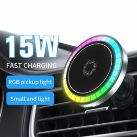 Fast wireless charger with RGB light, 15W